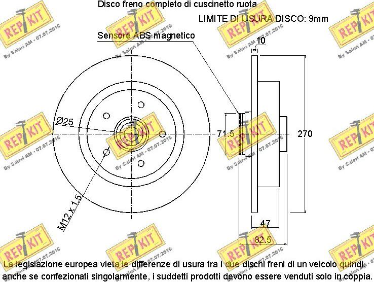 REPKIT RKB2623 - Kočioni disk www.molydon.hr