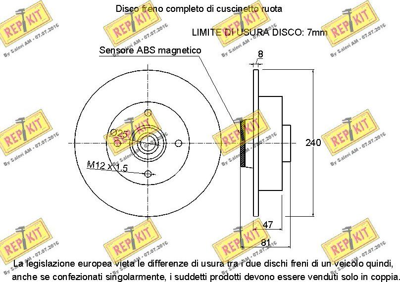 REPKIT RKB2099D - Kočioni disk www.molydon.hr