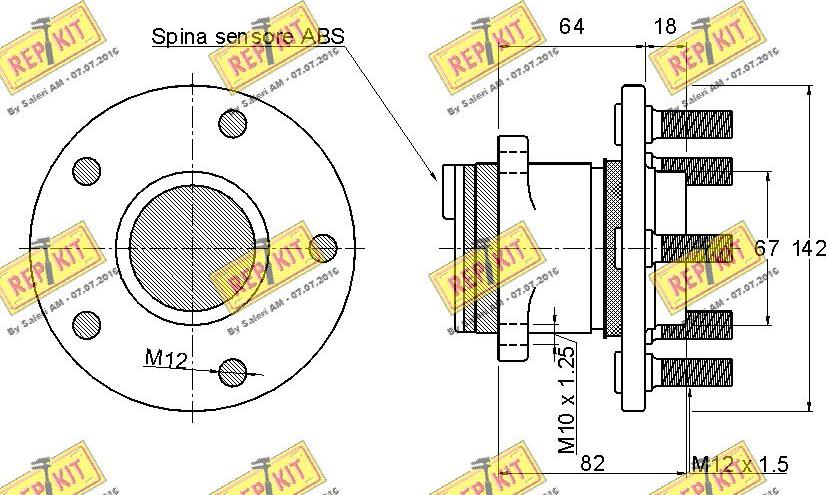 REPKIT RKB2112 - Komplet Ležaja kotača www.molydon.hr