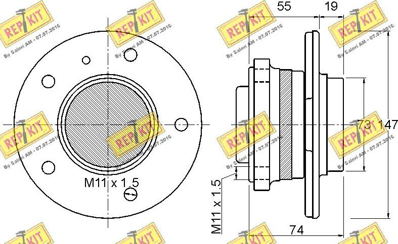 REPKIT RKB2177 - Komplet Ležaja kotača www.molydon.hr