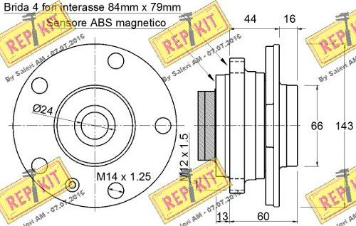 REPKIT RKB2869 - Komplet Ležaja kotača www.molydon.hr