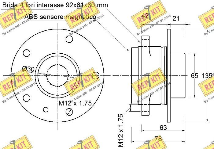 REPKIT RKB2860 - Komplet Ležaja kotača www.molydon.hr