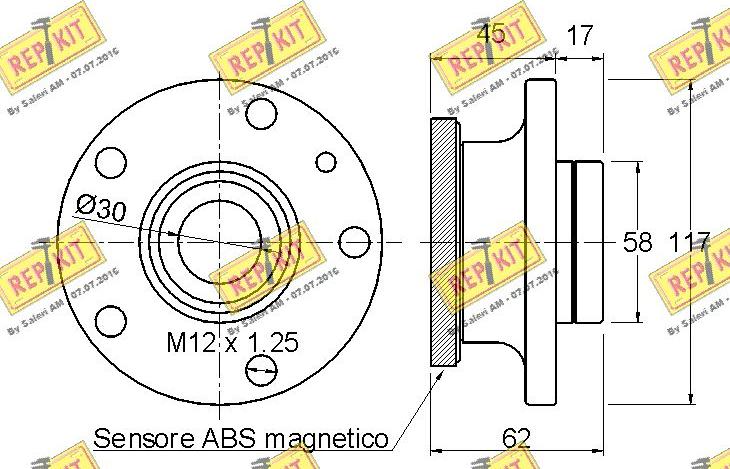 REPKIT RKB2260 - Komplet Ležaja kotača www.molydon.hr