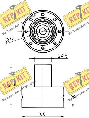 REPKIT RKT1419 - Vodeći valjak , zupčasti remen  www.molydon.hr