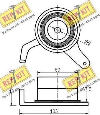 REPKIT RKT1410 - Natezač, zupčasti remen  www.molydon.hr