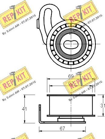 REPKIT RKT1438 - Natezač, zupčasti remen  www.molydon.hr