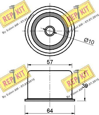 REPKIT RKT1589 - Vodeći valjak , zupčasti remen  www.molydon.hr