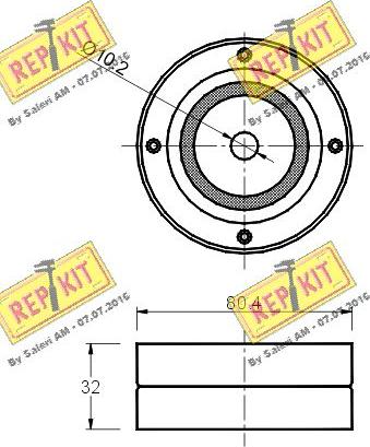 REPKIT RKT1529 - Vodeći valjak , zupčasti remen  www.molydon.hr