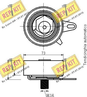 REPKIT RKT1576 - Natezač, zupčasti remen  www.molydon.hr