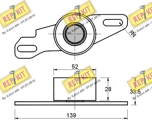 REPKIT RKT1682 - Natezač, zupčasti remen  www.molydon.hr