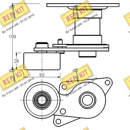 REPKIT RKT1639 - Natezač remena, klinasti rebrasti remen  www.molydon.hr