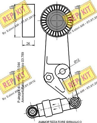 REPKIT RKT1622 - Natezač remena, klinasti rebrasti remen  www.molydon.hr