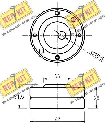 REPKIT RKT1047 - Natezač, zupčasti remen  www.molydon.hr