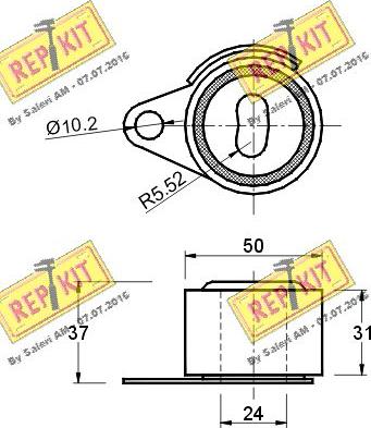 REPKIT RKT1088 - Natezač, zupčasti remen  www.molydon.hr