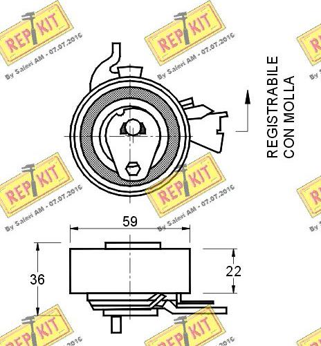 REPKIT RKT1107 - Natezač, zupčasti remen  www.molydon.hr