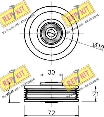 REPKIT RKT1124 - Vodeći valjak , klinasti rebrasti remen  www.molydon.hr