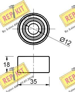 REPKIT RKT1813 - Vodeći valjak , zupčasti remen  www.molydon.hr