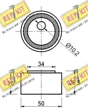 REPKIT RKT1888 - Natezač remena, klinasti rebrasti remen  www.molydon.hr