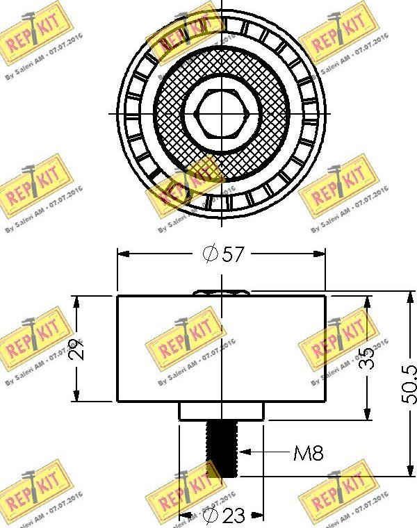 REPKIT RKT1839 - Vodeći valjak , zupčasti remen  www.molydon.hr