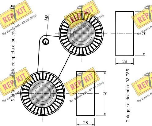 REPKIT RKT1832 - Natezač remena, klinasti rebrasti remen  www.molydon.hr