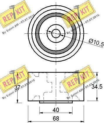 REPKIT RKT1827 - Vodeći valjak , zupčasti remen  www.molydon.hr