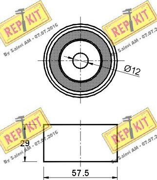 REPKIT RKT1344 - Vodeći valjak , zupčasti remen  www.molydon.hr