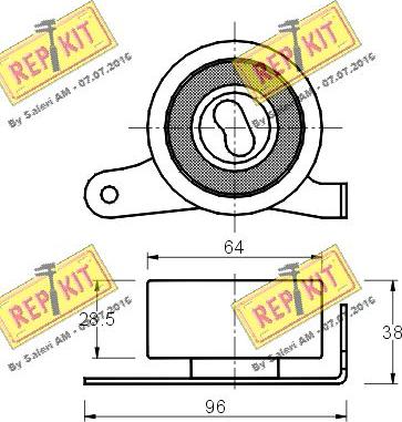 REPKIT RKT1348 - Natezač, zupčasti remen  www.molydon.hr