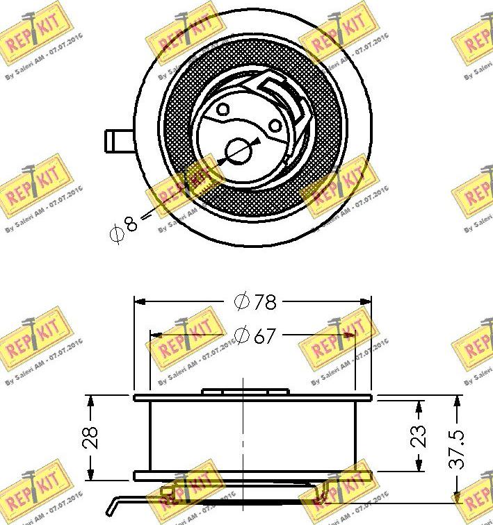 REPKIT RKT1363 - Natezač, zupčasti remen  www.molydon.hr