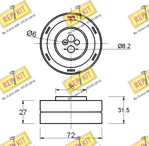 REPKIT RKT1303 - Natezač, zupčasti remen  www.molydon.hr