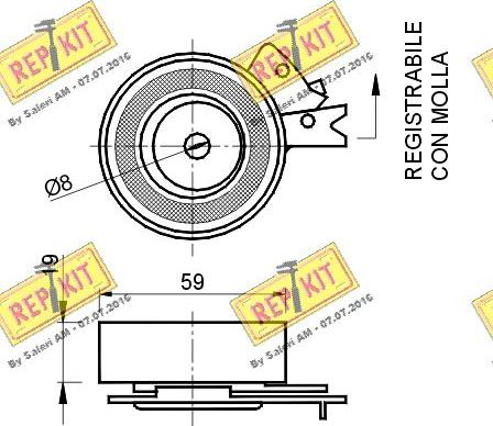 REPKIT RKT1384 - Natezač, zupčasti remen  www.molydon.hr