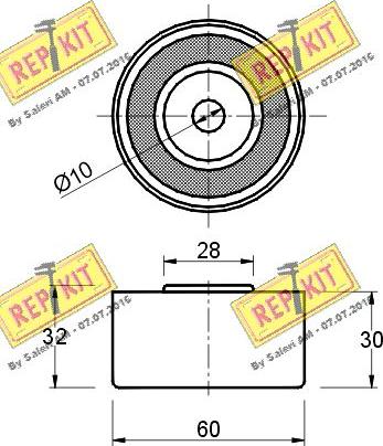 REPKIT RKT1380 - Vodeći valjak , zupčasti remen  www.molydon.hr