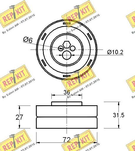 REPKIT RKT1299 - Natezač, zupčasti remen  www.molydon.hr