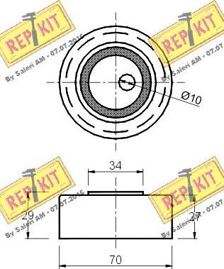 REPKIT RKT1256 - Natezač remena, klinasti rebrasti remen  www.molydon.hr