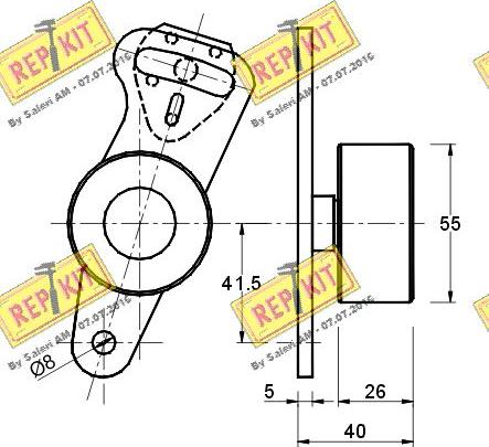 REPKIT RKT1275 - Natezač, zupčasti remen  www.molydon.hr