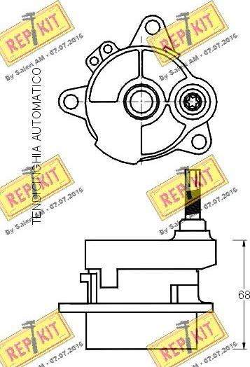 REPKIT RKT1776 - Natezač remena, klinasti rebrasti remen  www.molydon.hr