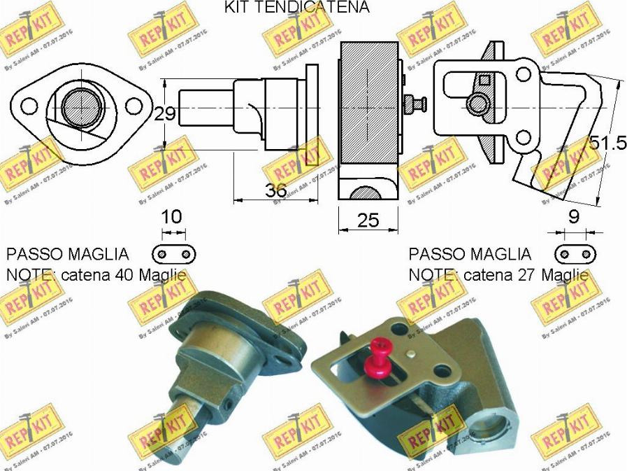 REPKIT RKT8902K - Set lanaca razvod i natezači www.molydon.hr