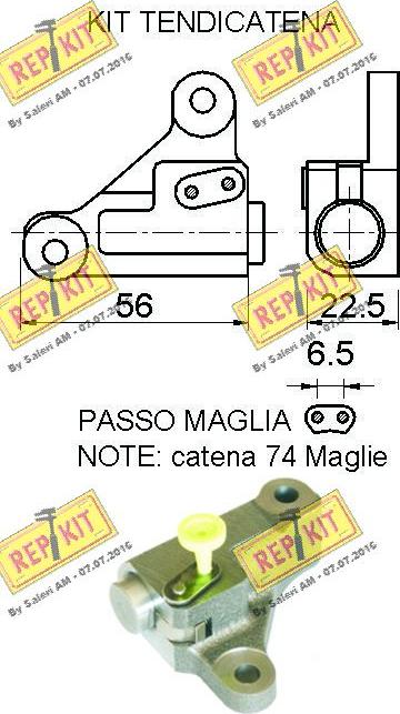 REPKIT RKT8912K - Set lanaca razvod i natezači www.molydon.hr