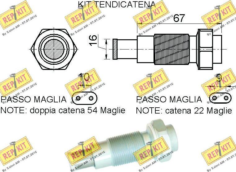 REPKIT RKT8931K - Set lanaca razvod i natezači www.molydon.hr