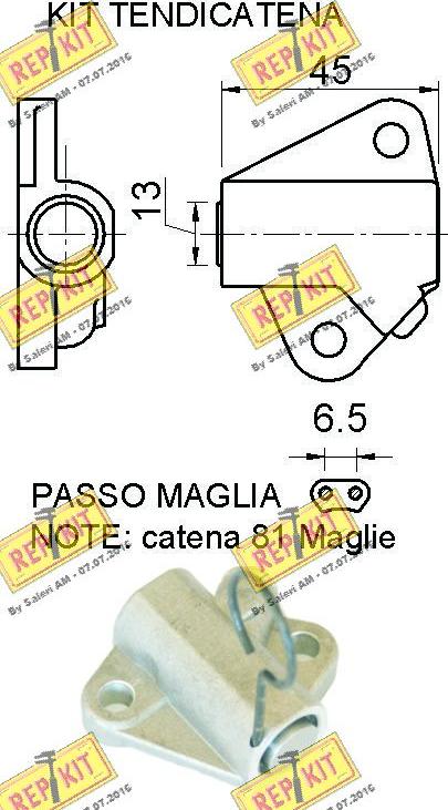 REPKIT RKT8925K - Set lanaca razvod i natezači www.molydon.hr