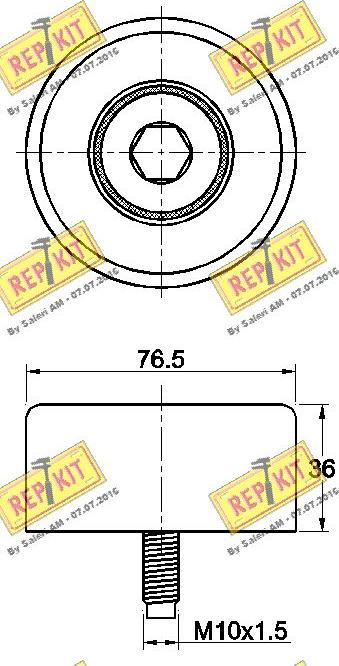 REPKIT RKT3419 - Vodeći valjak , klinasti rebrasti remen  www.molydon.hr