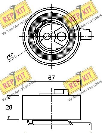 REPKIT RKT3433 - Natezač, zupčasti remen  www.molydon.hr