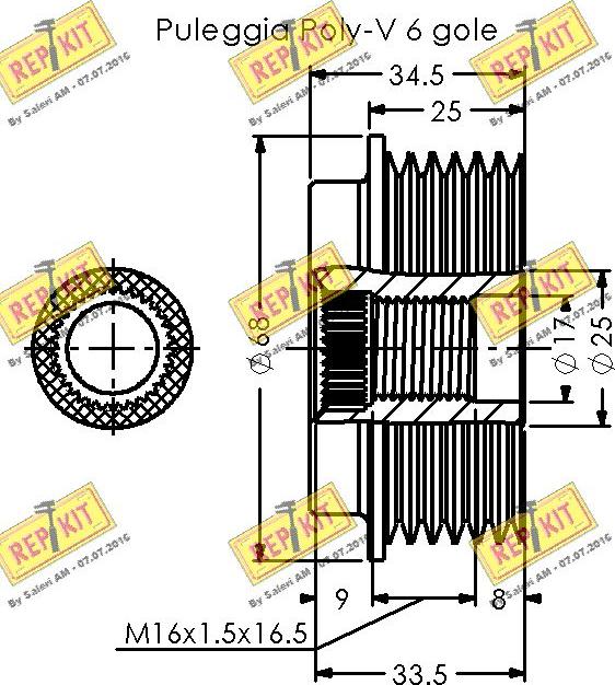 REPKIT RKT3591 - Remenica, alternator www.molydon.hr