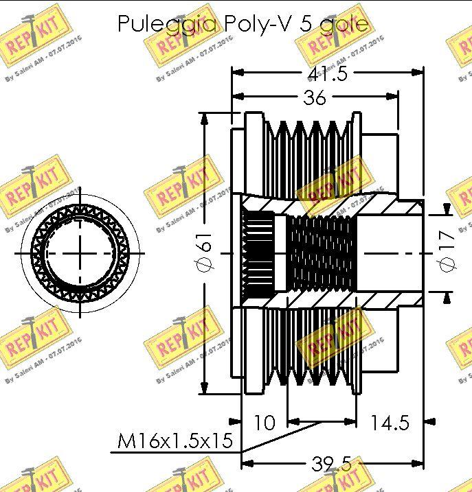 REPKIT RKT3541 - Remenica, alternator www.molydon.hr