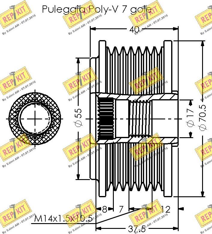 REPKIT RKT3525 - Remenica, alternator www.molydon.hr