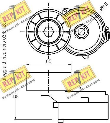 REPKIT RKT3002 - Natezač remena, klinasti rebrasti remen  www.molydon.hr