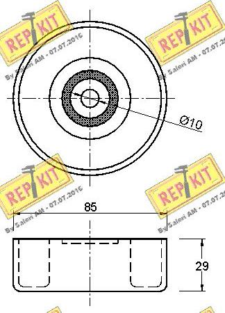 REPKIT RKT3082 - Vodeći valjak , klinasti rebrasti remen  www.molydon.hr