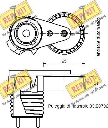 REPKIT RKT3147 - Natezač remena, klinasti rebrasti remen  www.molydon.hr