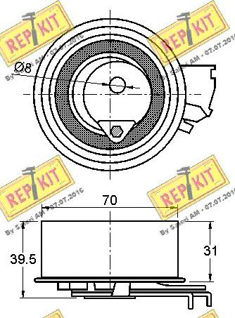 REPKIT RKT3155 - Natezač, zupčasti remen  www.molydon.hr