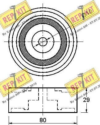 REPKIT RKT3182 - Vodeći valjak , zupčasti remen  www.molydon.hr