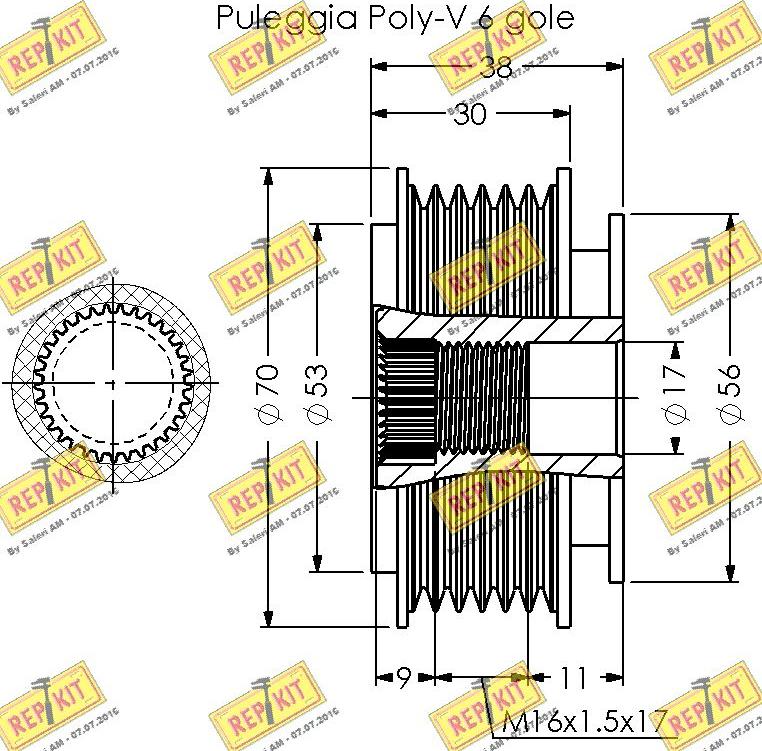 REPKIT RKT3369 - Remenica, alternator www.molydon.hr